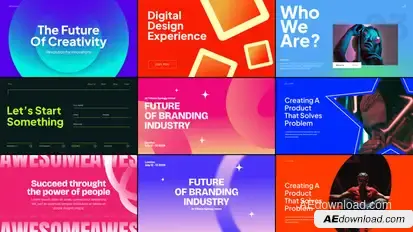 Trendy Typography Titles template preview