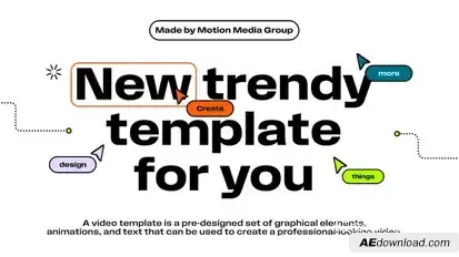 Trendy Typography Intro Openers template preview