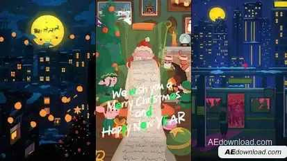 Trendy Vertical Christmas Stories Openers template preview