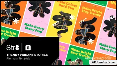 Trendy Vibrant Stories Product Promo template preview