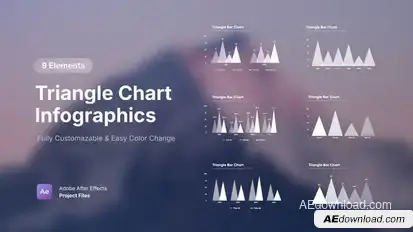 Triangle Chart Infographics Infographics template preview