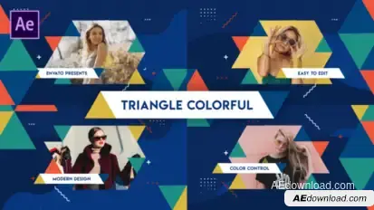 Triangle Colorful Opener Openers template preview