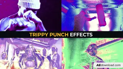 Trippy Punch Effects | After Effects Elements template preview