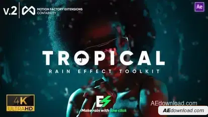 Tropical Rain Effect Toolkit Openers template preview