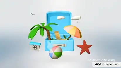Tropical Travel Logo Logo Stings template preview