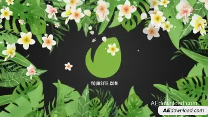 Tropical Vibes Logo Reveal Logo Stings template preview