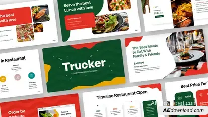 Trucker Food Video Display After Effect Template Elements template preview