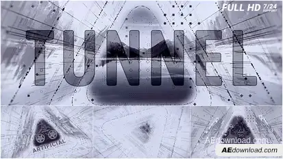 Tunnel Video Displays template preview