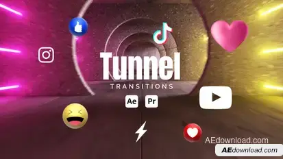 Tunnel Transitions Elements template preview