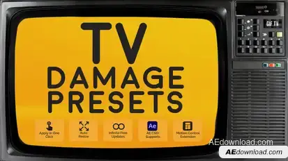 Tv Damage Presets 2 Elements template preview