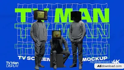 TV man Video Display Video Displays template preview