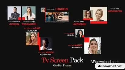 Tv Screen Pack Elements template preview