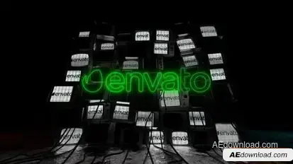 TV Wall Logo Reveal Logo Stings template preview