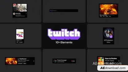 Twitch Element Elements template preview