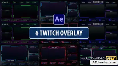 Twitch Overlay Stream | After Effects broadcast-packages template preview