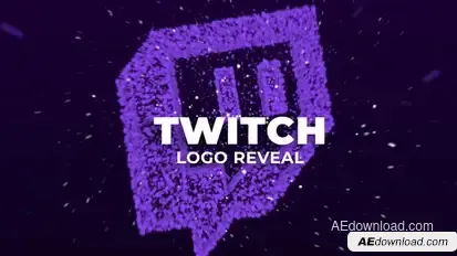 Twitch Particles Logo Reveal Logo Stings template preview