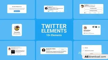 Twitter Elements Elements template preview