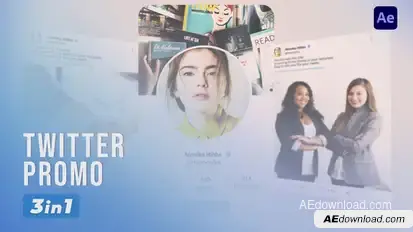 Twitter Promo | 3 in 1 Product Promo template preview