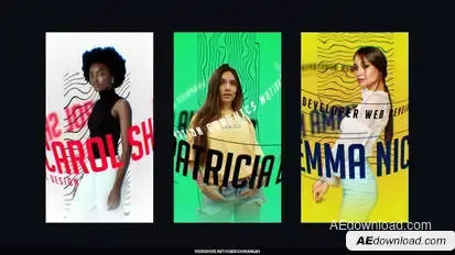 Type Animation Stories Openers template preview