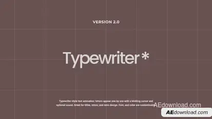Typewriter 2.0 | AE Titles template preview