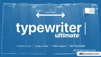 Typewriter Titles template preview