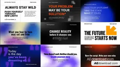Typewriter Titles template preview