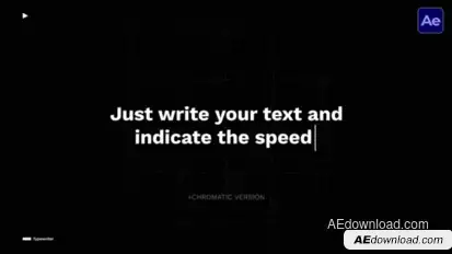 Typewriter  AE Titles template preview