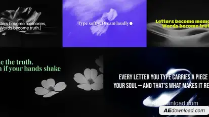 Typewriter Podcast Opener Titles template preview