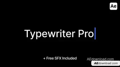 Typewriter Pro Titles template preview