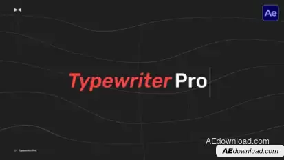 Typewriter Pro  AE Titles template preview