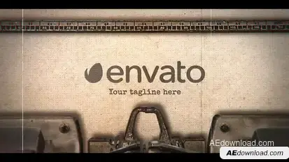 Typewriter Stomp Intro Openers template preview