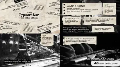 Typewriter Video Template Elements template preview
