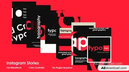 Typo Instagram Stories Titles template preview