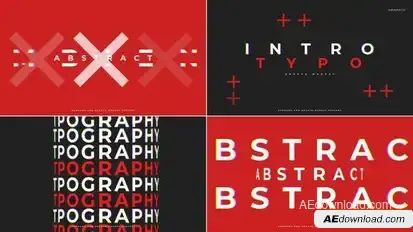 Typo Intro Openers template preview