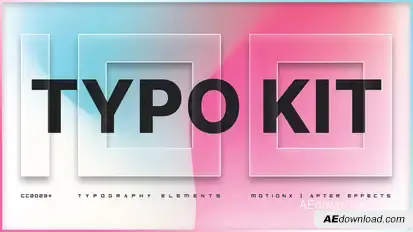 Typo Kit | After Effects Titles template preview