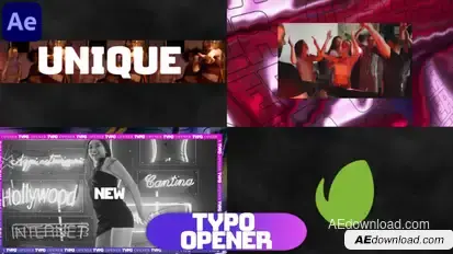 Typo Opener Elements template preview