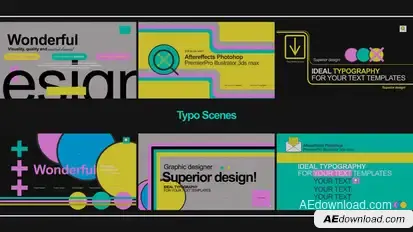 Typo Scenes Titles template preview