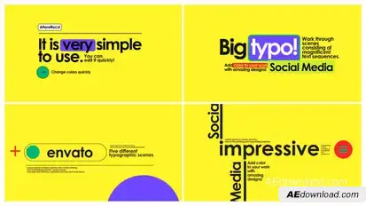 Typo Scenes Titles template preview