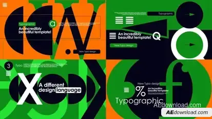 Typo Scenes Titles template preview