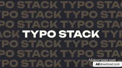 TYPO STACK Titles template preview