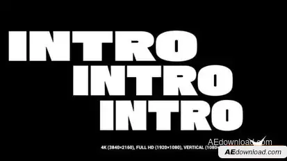 Typo Stomp Intro Openers template preview