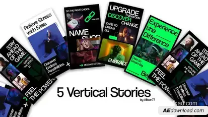 Typo Stories For After Effects Titles template preview