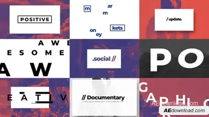 Typographic And Documentary Opener Openers template preview