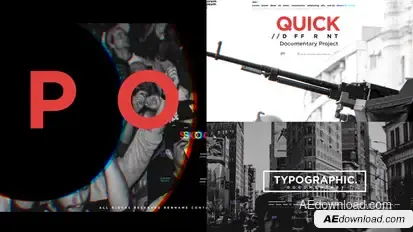 Typographic Documentary Promo Openers template preview