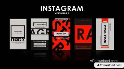Typographic Instagram Stories V 2.0 Product Promo template preview