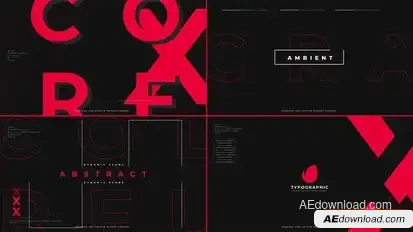 Typographic Logo Intro Openers template preview