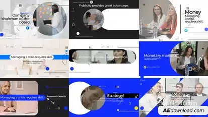 Typographic Scenes Titles template preview