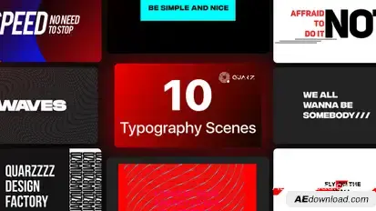 Typographic Titles Vol. 02 Titles template preview