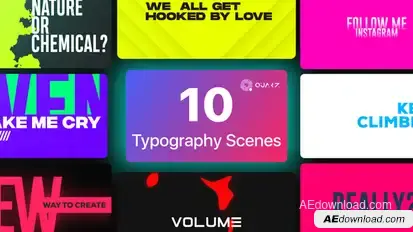 Typographic Titles Vol. 04 Titles template preview