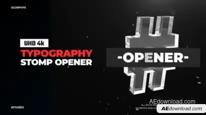 Typography & Symbols Intro Titles template preview